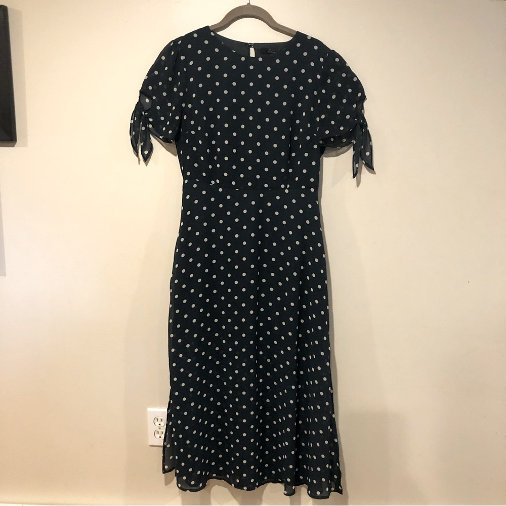 Forever 21 green and white polka dot dress, L.